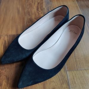 J Crew Back Suede Flats